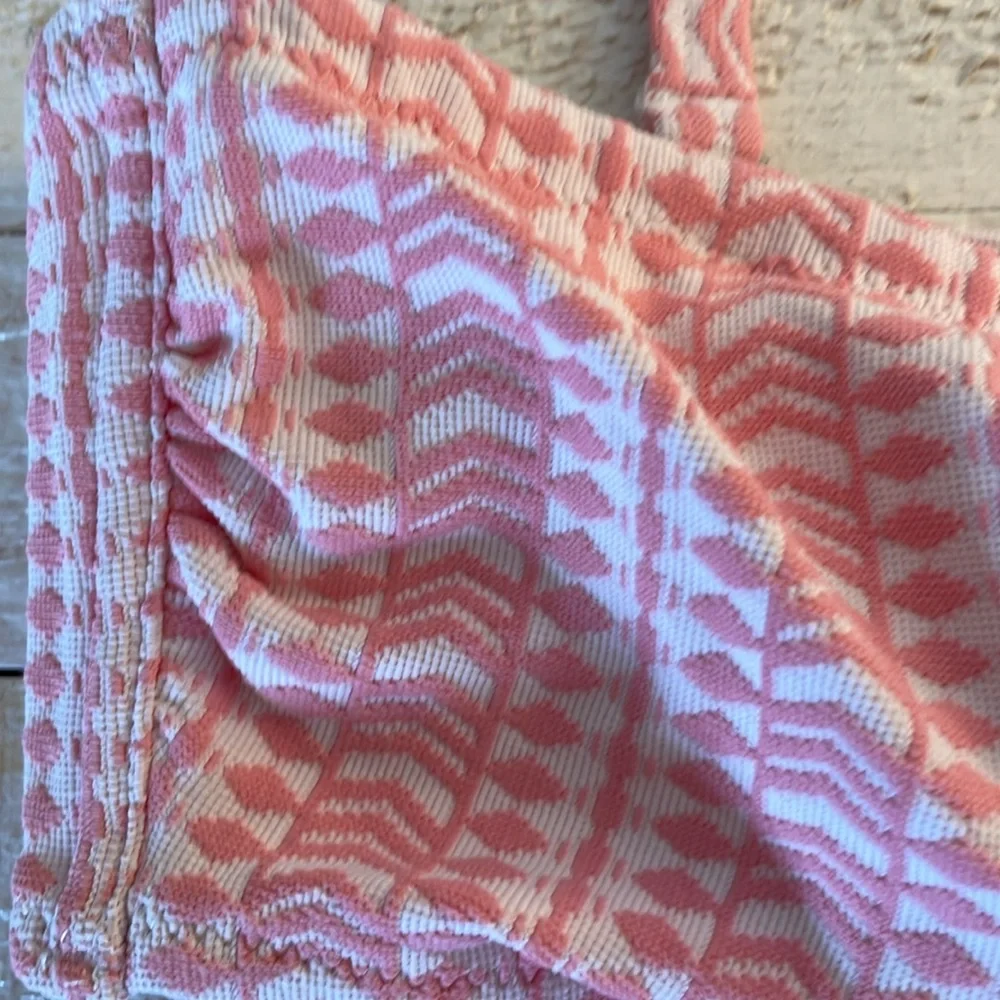 Lemlem Lola‎ Jacquard Bandeau Center Tie Removable Strap Light  Pink White Large - Picture 4 of 10